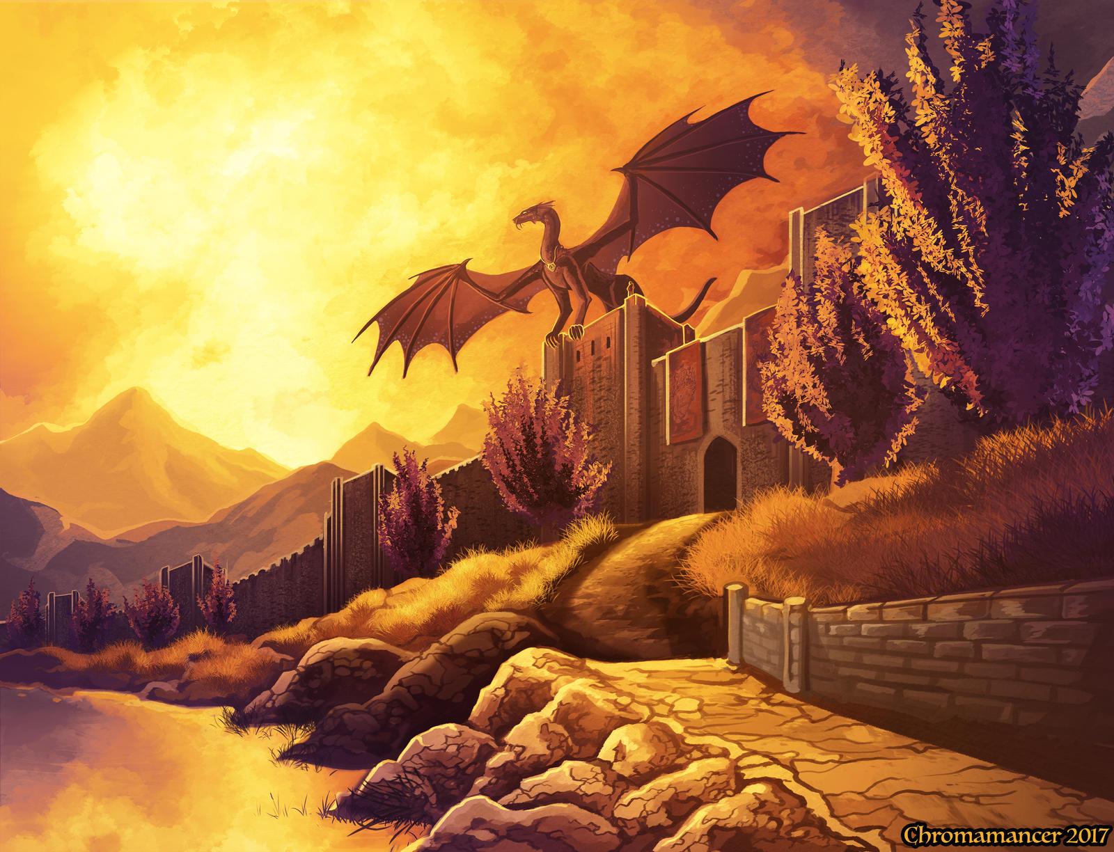 Evening Flight : Golden Age - Temeraire by Chromamancer