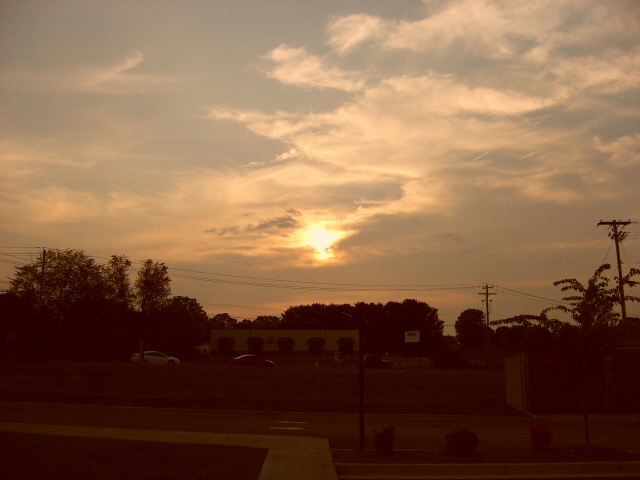 Sunset over Appalachian Fair