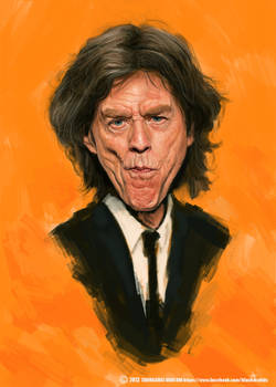 Caricature - Mick Jagger