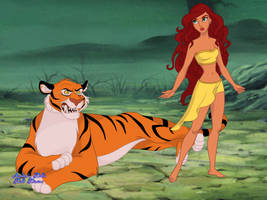 Ariel and Shere Khan