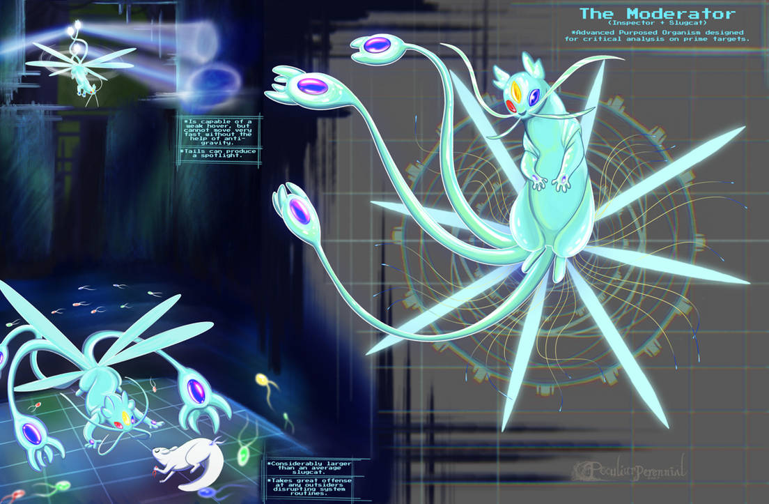 Rain World Hybrids: The Moderator by PeculiurPerennial on DeviantArt