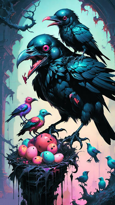 Cannibal corvid