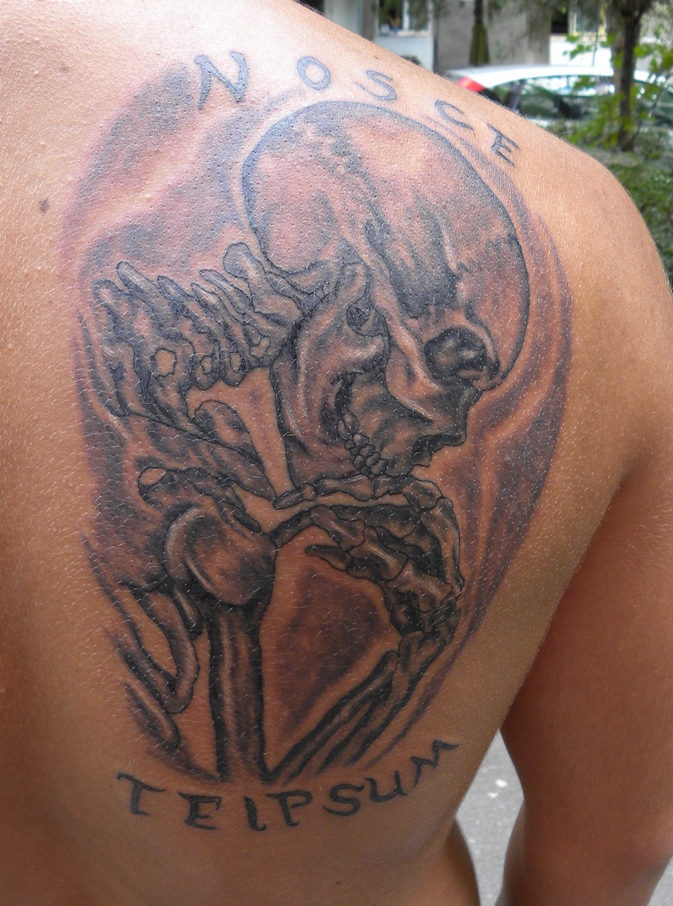 skull the thinker by Kiddotattoo on DeviantArt skull the thinker by Kiddotattoo on DeviantArt