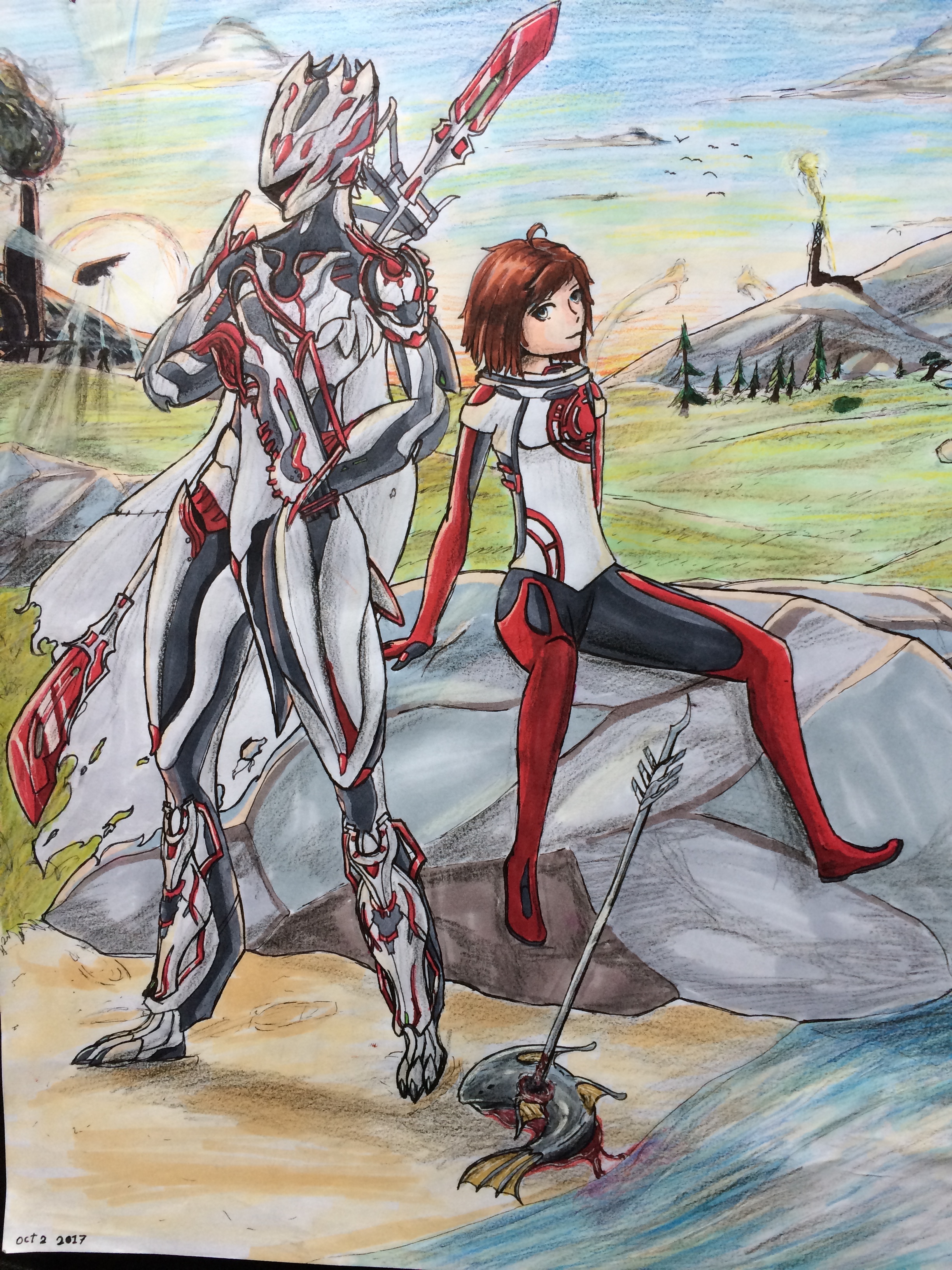 Warframe Operator Art
