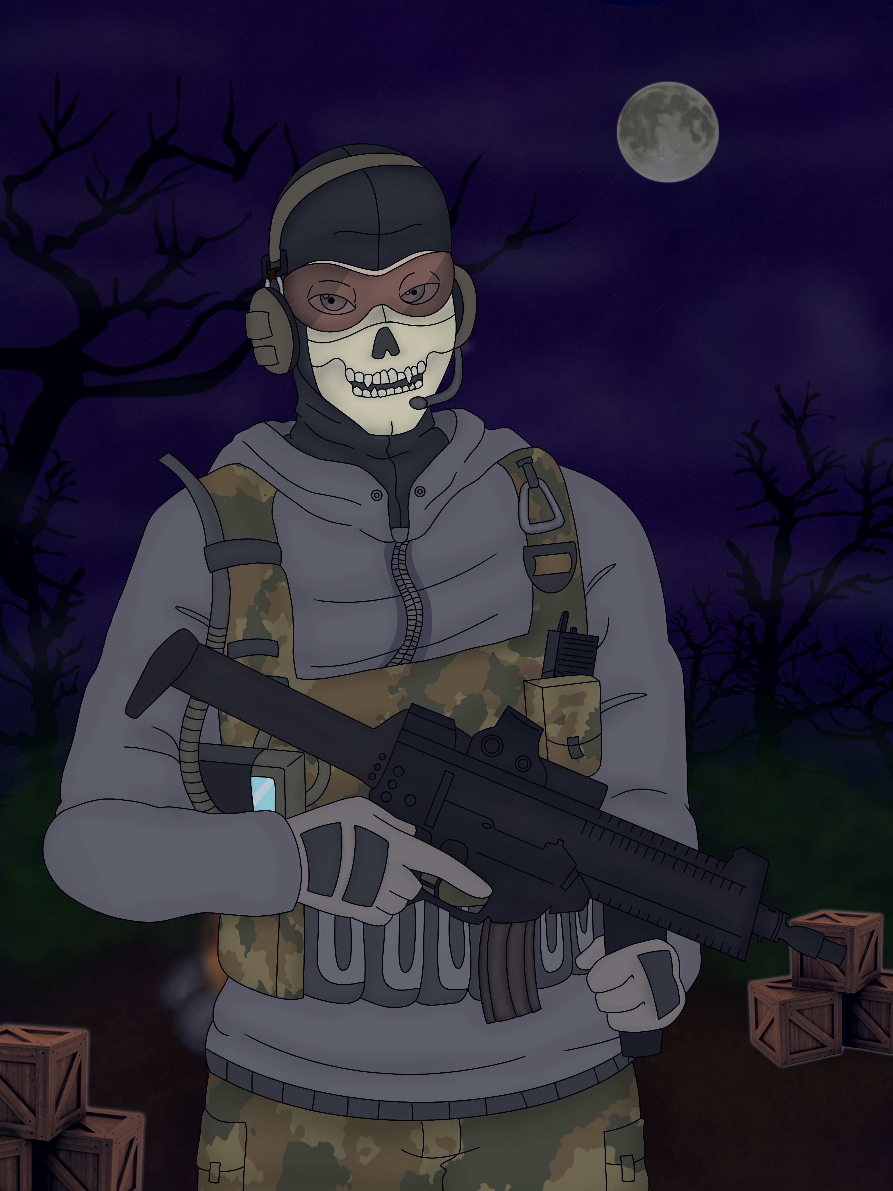 CoD Modern Warfare 2 Ghost by Sticklove on DeviantArt