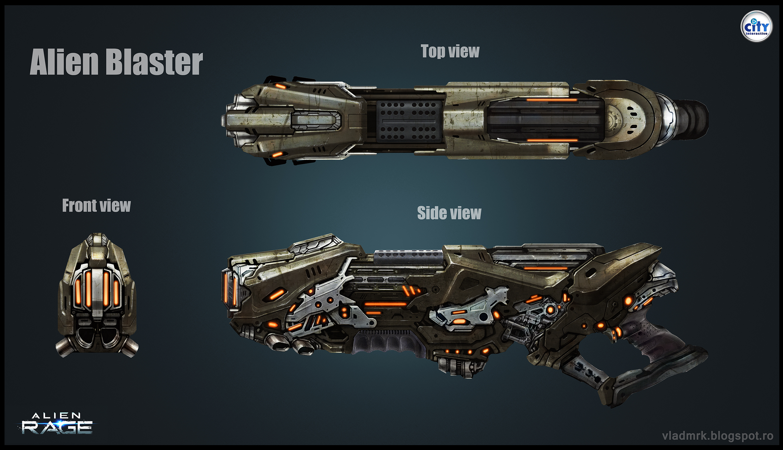 Alien Blaster by VladMRK on DeviantArt