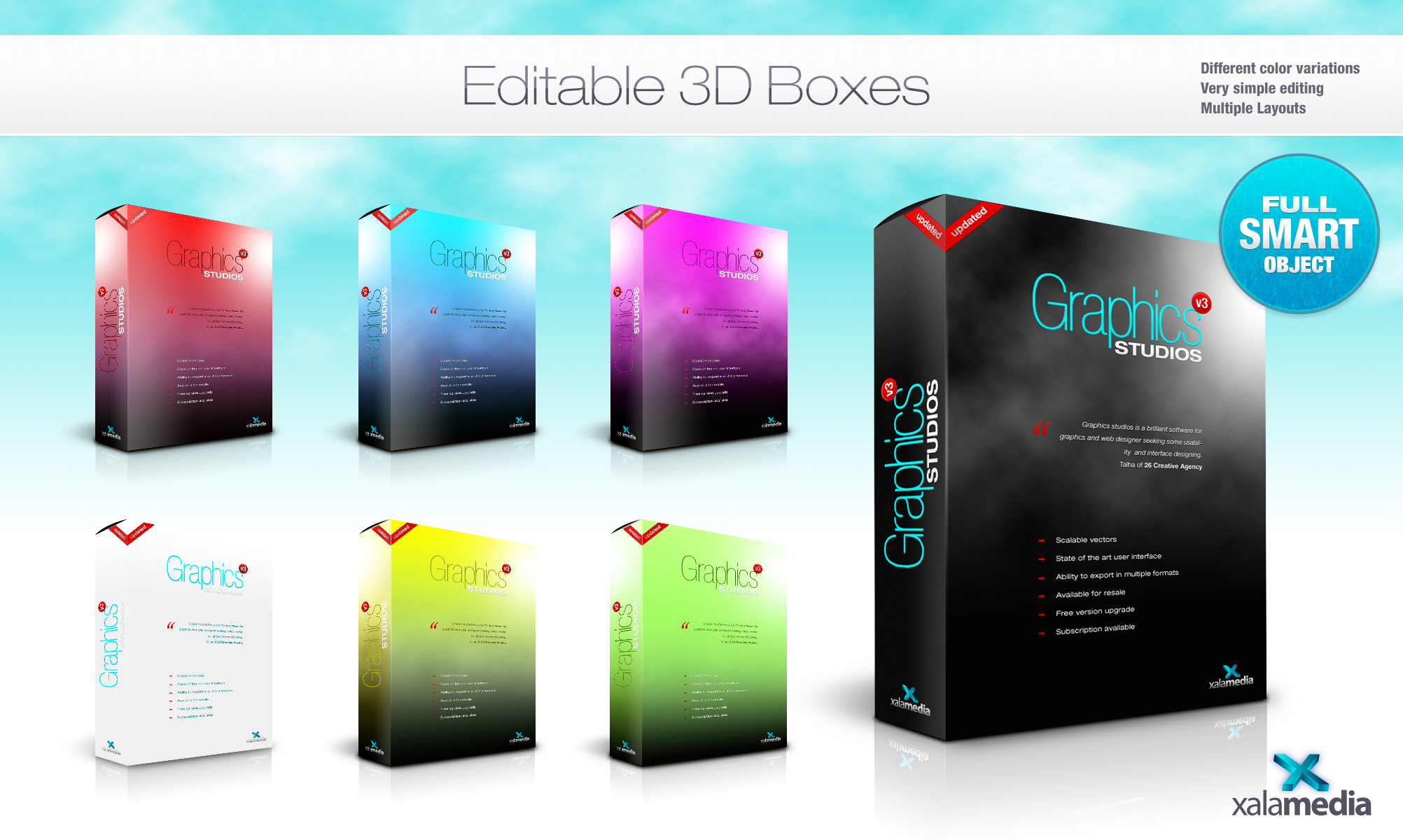 3D Boxes Desgins