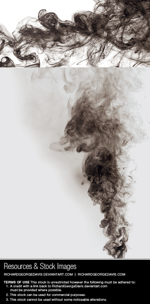 Black smoke - Stock image and transparent png