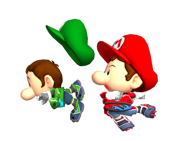 Baby Mario Tackles Baby Luigi by BabyLuigiOnFire