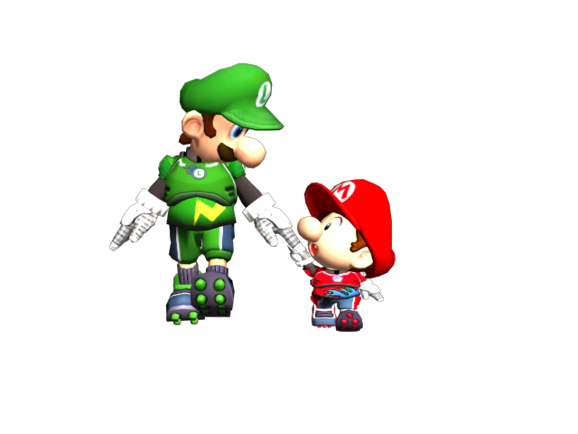 Striker Luigi and Baby Mario