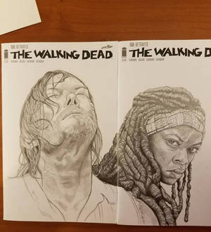 Walking Dead Covers sketch cover commissions