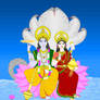 Lord Vishnu and Goddess Lakshmi