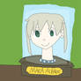 Maka's head on a Futurama jar