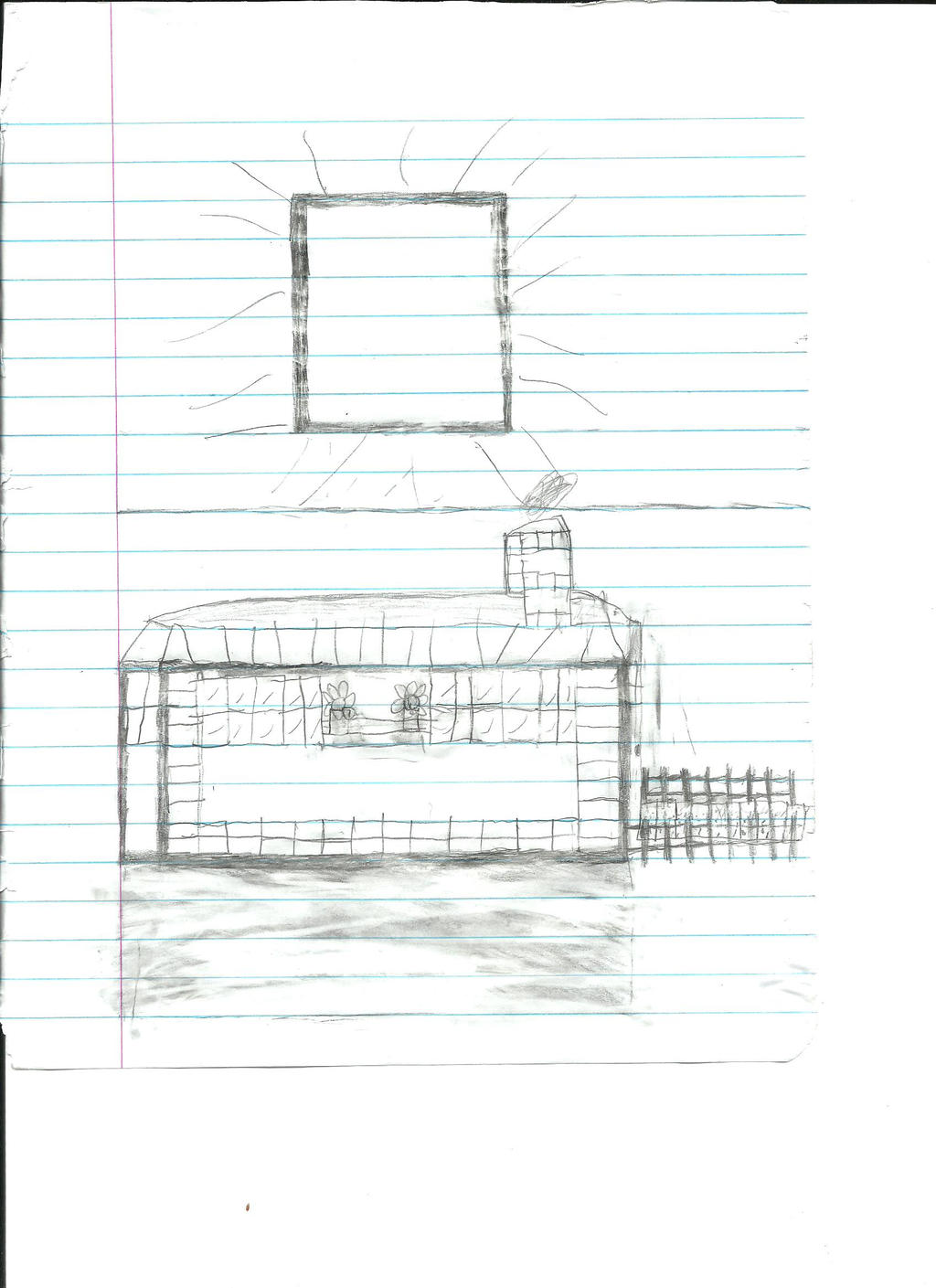 Minecraft House Sketch - Before by AMinecraftMaster