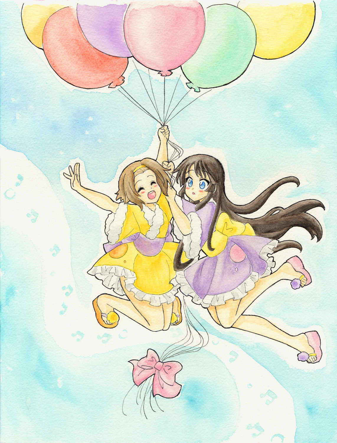 Ritsu and Mio - To the sky