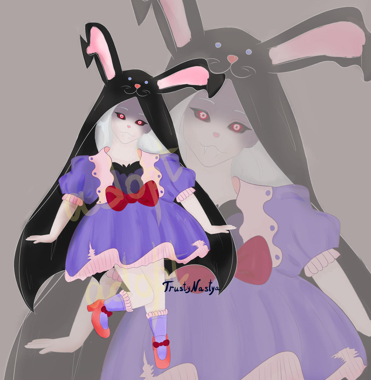 Vampire Rabbit Deviantart ~OPEN ADOPT~ Vampire Bunny Girl by 1TrustyNastya on DeviantArt