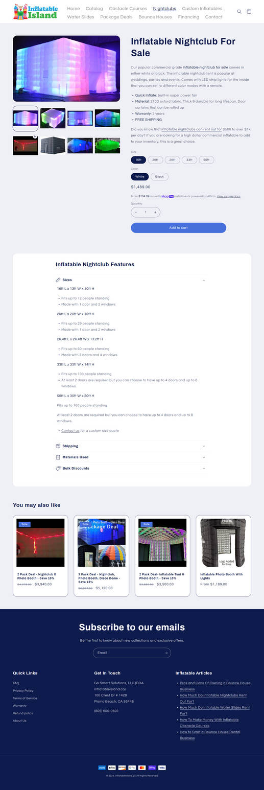 Inflatable Island by Inflatablesweb on DeviantArt