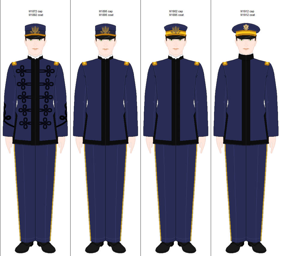 U.S. Army: Officer's dress uniform, 1892-1918 by Arashi-senpai on DeviantArt U.S. Army: Officer's dress uniform, 1892-1918 by Arashi-senpai on DeviantArt
