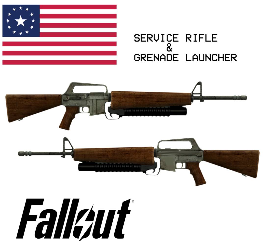 Fallout Usmc Rifle Fallout service rifle it's grenade launcher by Felipepixels2 on DeviantArt
