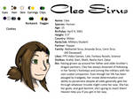 Cleo Sirus Bio Sheet