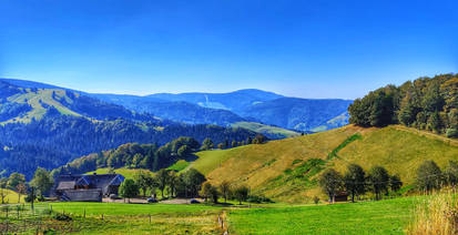 Panoramic view on the German Black Forest II