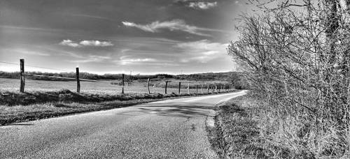 Winding road through the countryside