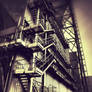 Huchet Power station's metallic stairs