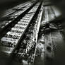 Moonlit Railtrack Shadows