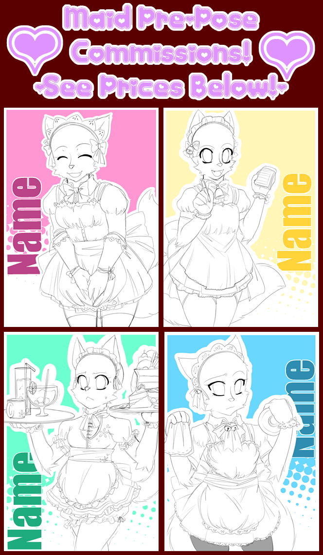 Maid Pre-Pose Commissions OPEN!