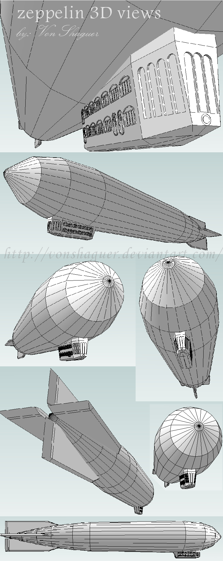 zeppelin model 3D by VonShaguer on DeviantArt