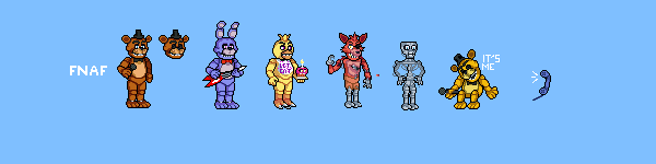 Fnaf 1 personajes By AlquimistaSK
