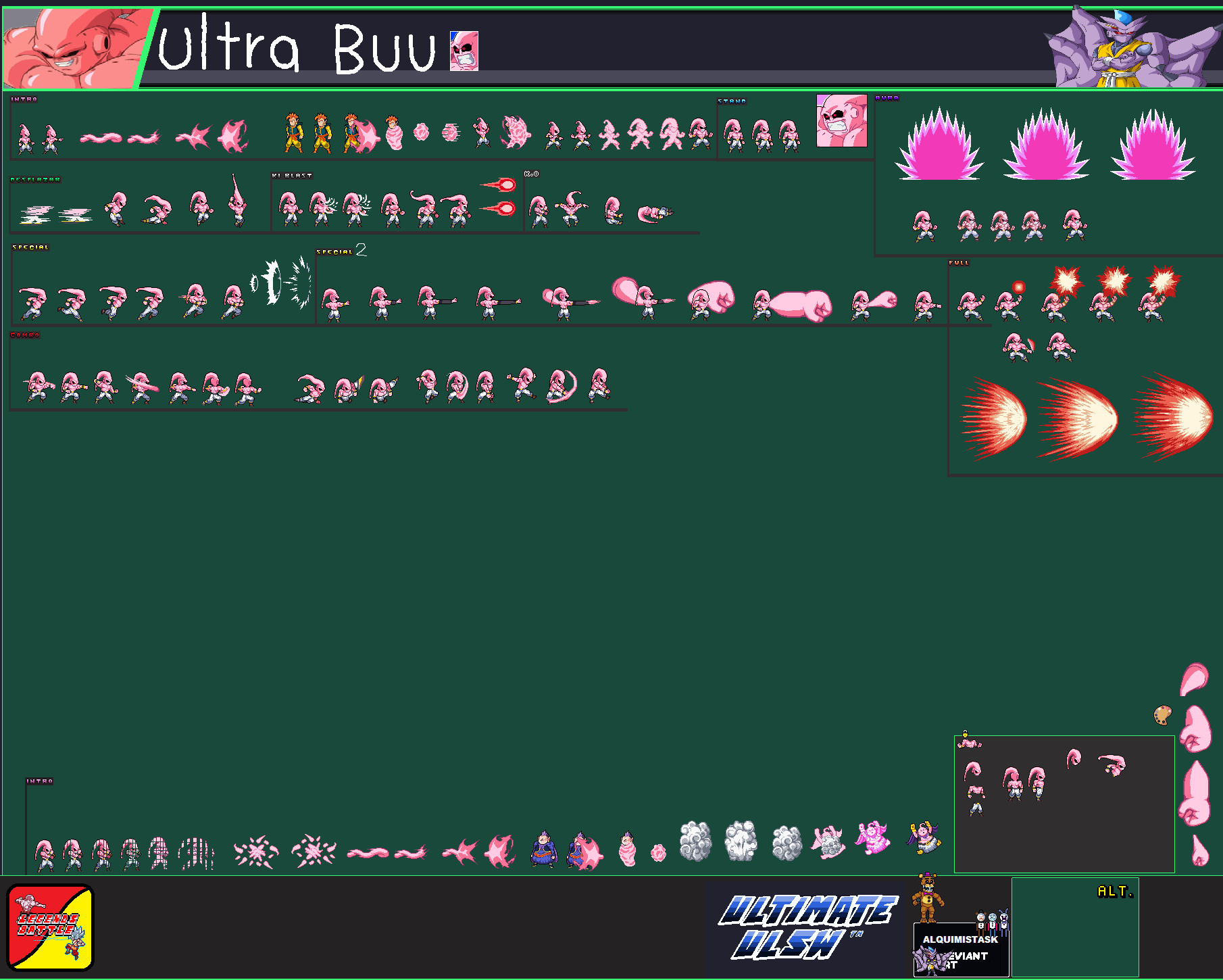Ultra Buu sheet Ulsw By AlquimistaSK