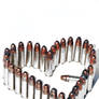 a heart shaped bullet