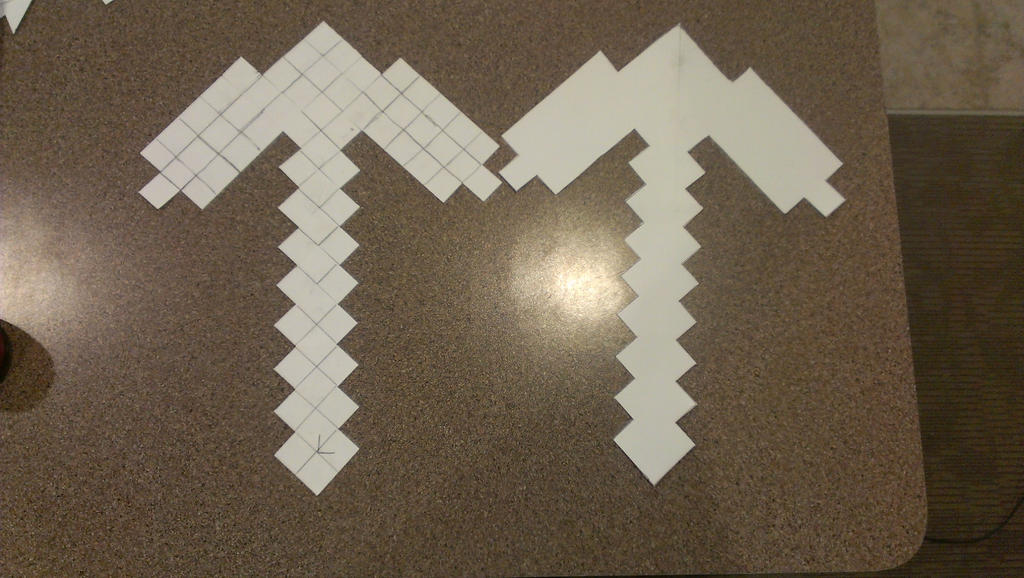 minecraft pickaxe templates by TeamDaiGurren on DeviantArt