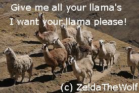 Gimmie your llama's