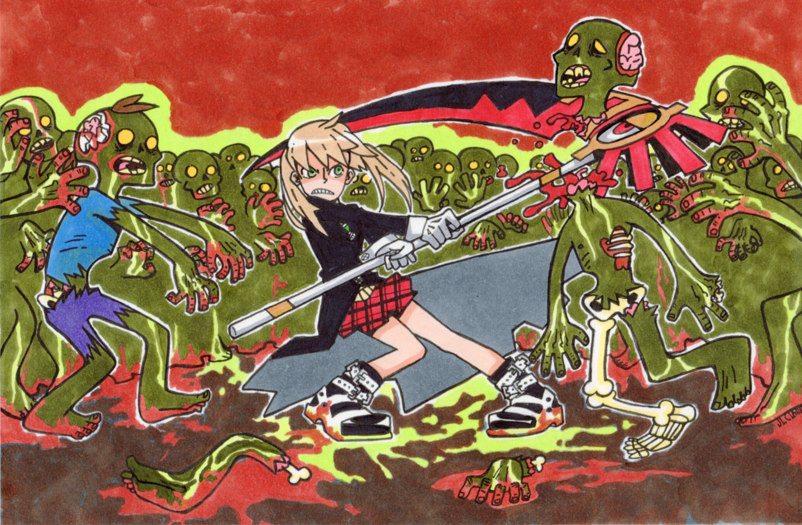 Soul Eater vs. Zombocalypse