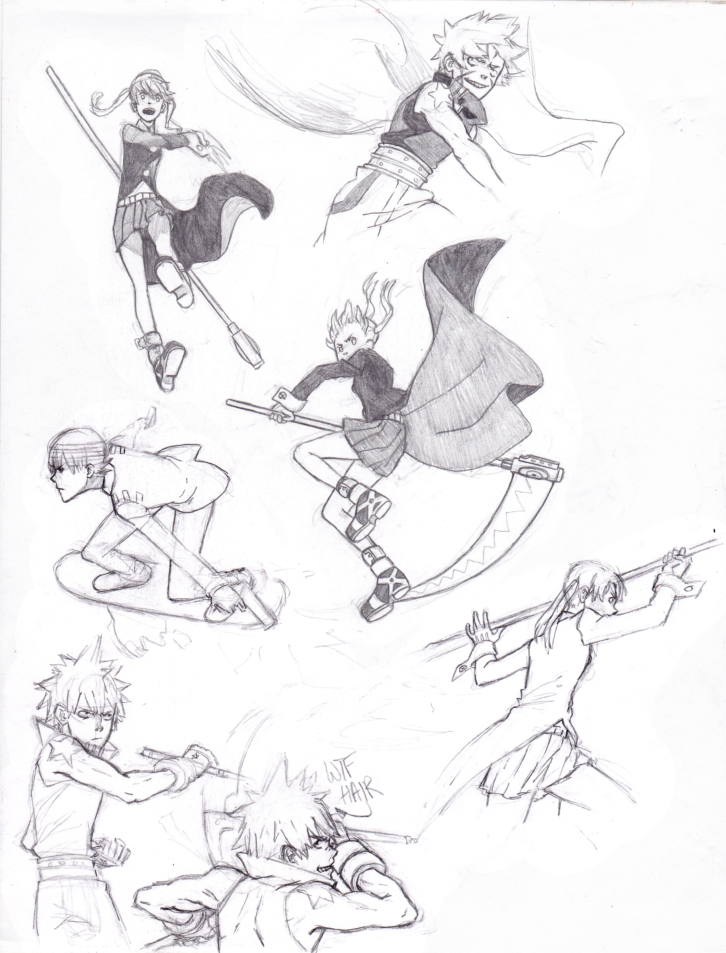 action sketches