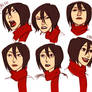 Mikasa Makin Faces