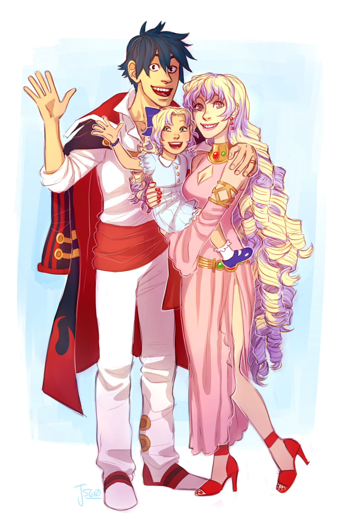 Simon and Nia Family - commission