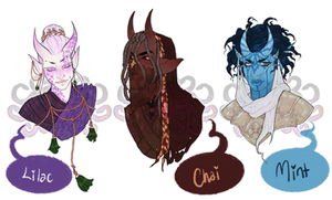 Lovely Tieflings Set 3 [closed]