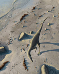 Compsognathus at the Beach