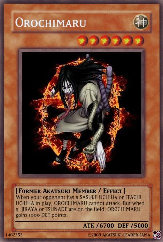 Yashamaru Card Yu-Gi-Oh Card-Orochimaru by Akatsuki-Leader-Sama on DeviantArt