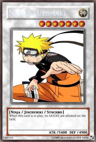 yugioh naruto cards Naruto x Yugioh What if Naruto characters have their own yugioh decks?
