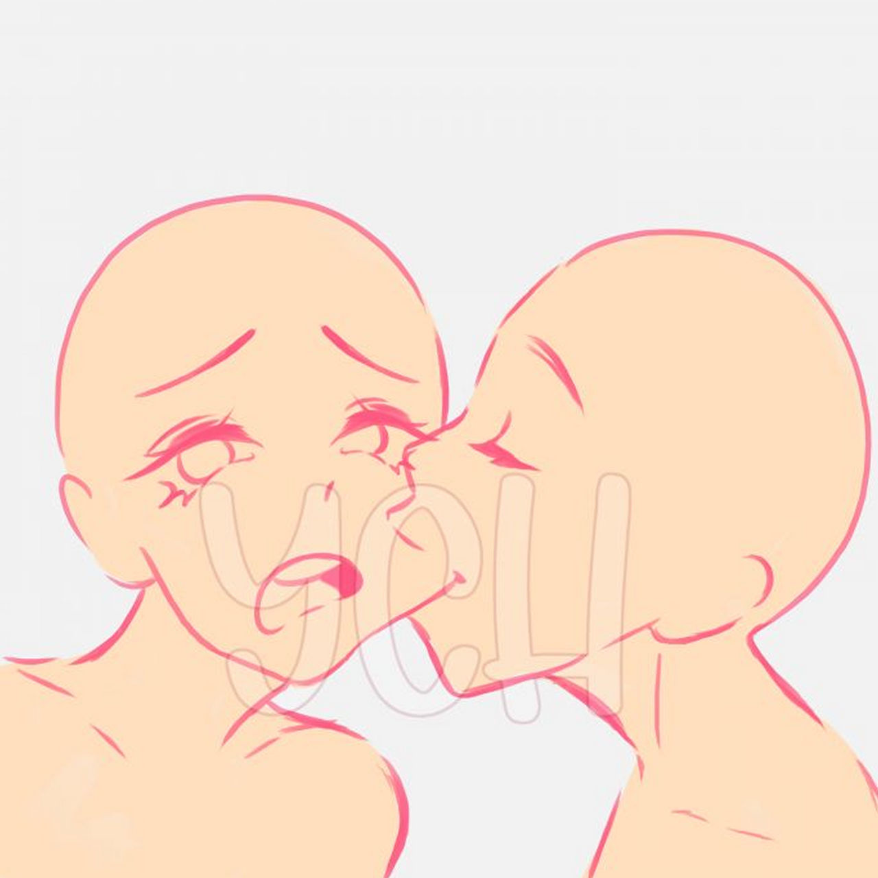 Cheek kiss YCH - YCH.Commishes