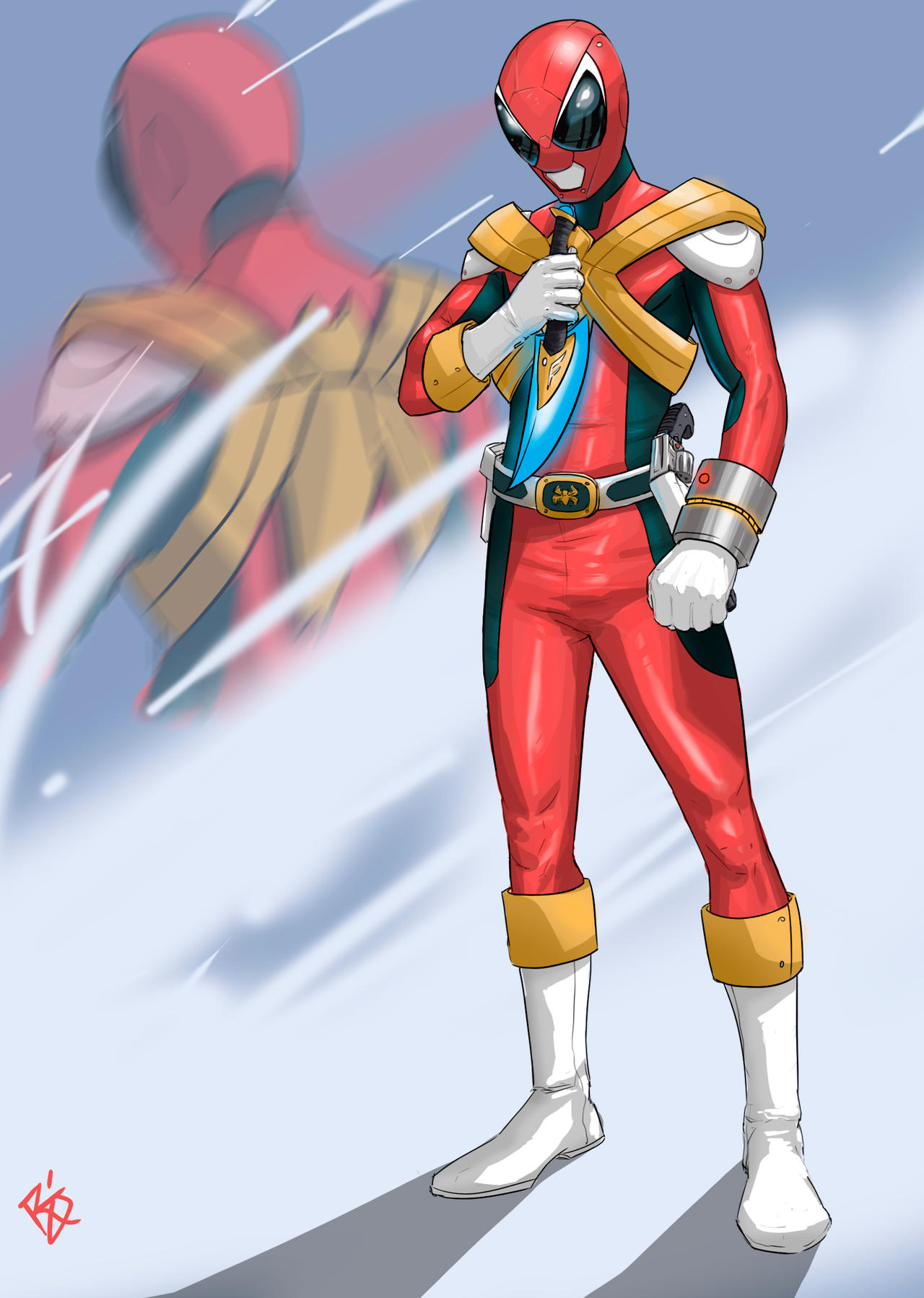 My OC Multiverses Spider Ranger by rob3rtojr on DeviantArt