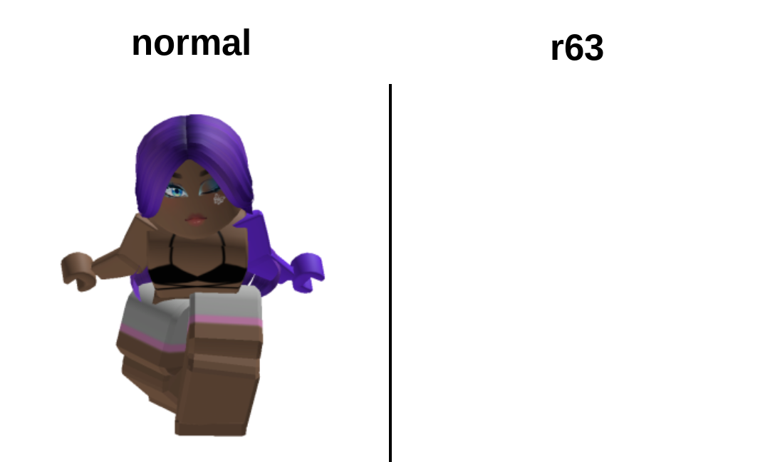 Things that shouldn't be in roblox. THERE ARE R63 CHARACTERS