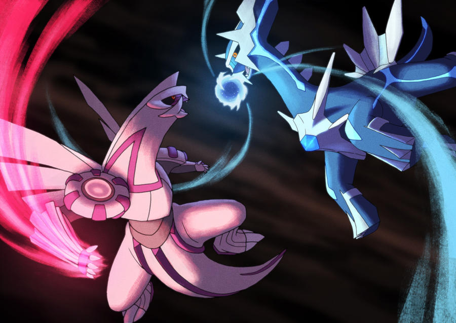 Palkia and Dialga by AkmarMohamed on DeviantArt