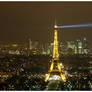 Paris from above at night - 2