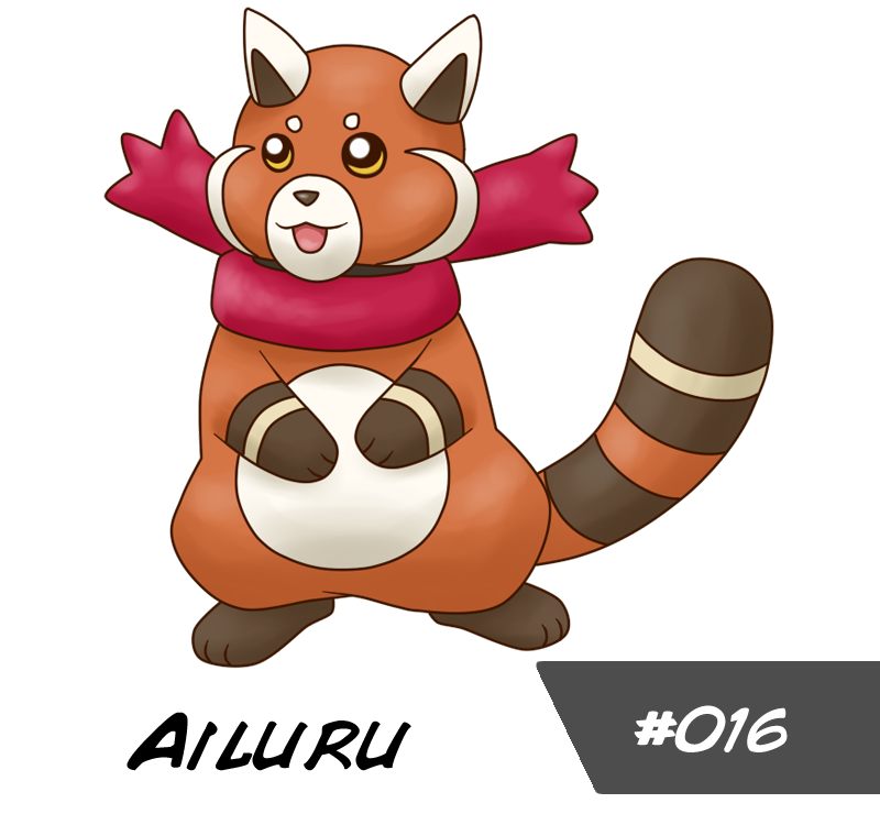 Ailuru The Red Panda Pokemon By Mizzi Cat On Deviantart