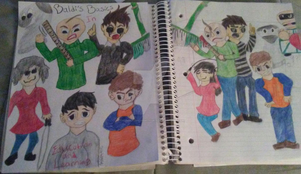 Baldi's Basics Drawings by ThunderTheNightFury on DeviantArt